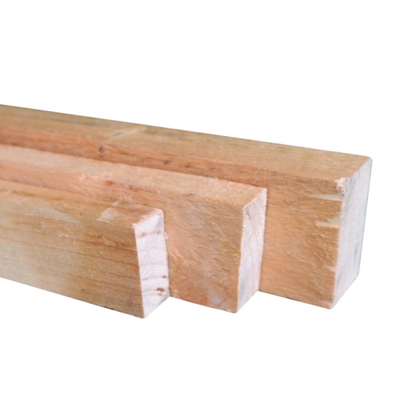Holzständerwerk für Lehmtrockenbau 5m, unbehandelt, sägerau